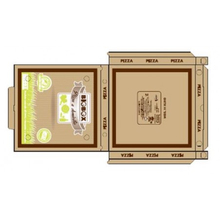 SCATOLE PIZZA 32,5x32,5x3cm 100pz AVANA BIOBOX