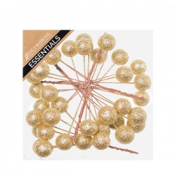 PICKS PALLINA GLITTER ORO IN BUSTA 13cm