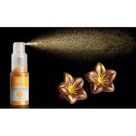 COLORANTE ALIMENTARE SPRAY IN POLVERE GLITTER BRONZO 10gr