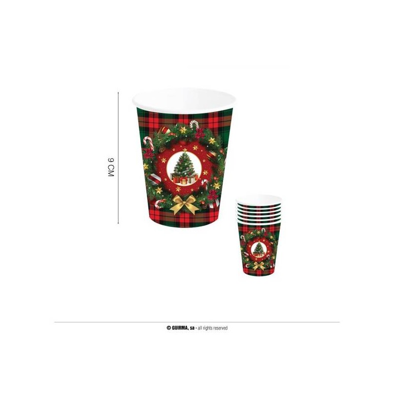 BICCHIERI ALBERO DI NATALE 240ml