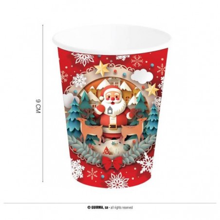 BICCHIERI BABBO NATALE 240ml