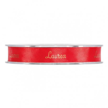 NASTRO LAUREA mm12x25mt ROSSO ORO