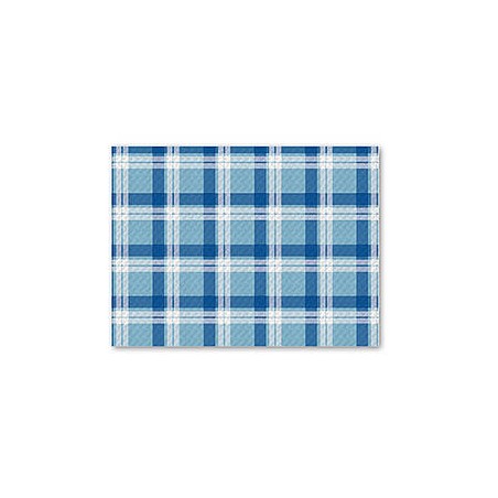 TOVAGLIETTE 30x40cm SCOZZESE CELESTE/BLU FATO 250PZ