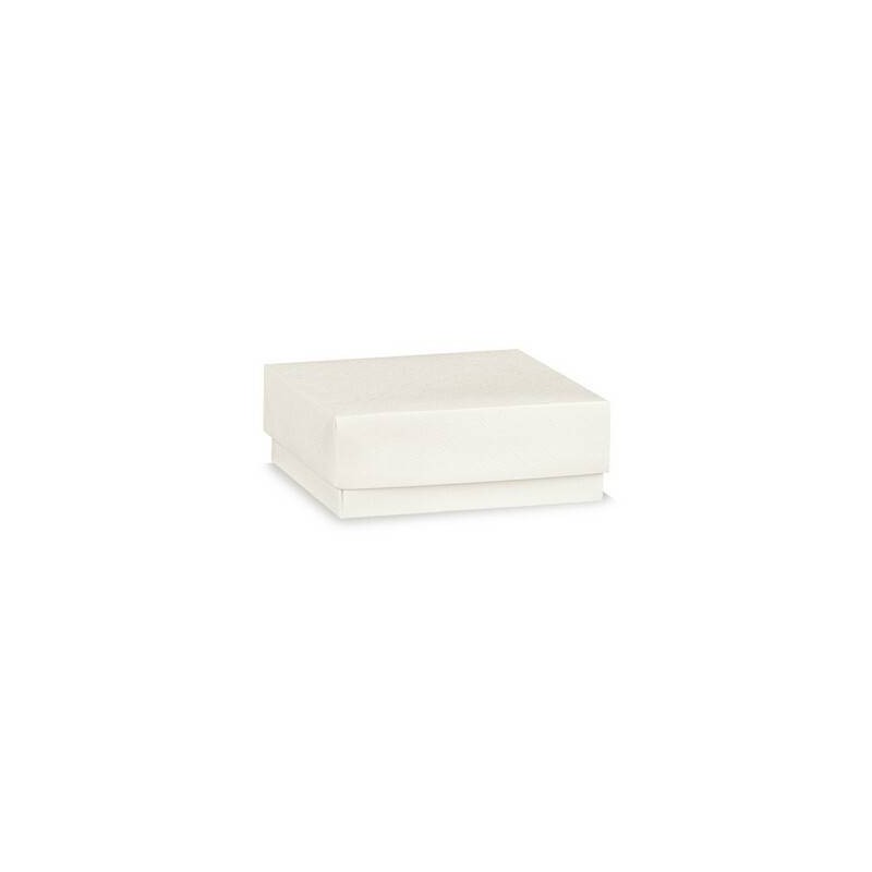 SCATOLA F/COP FIBRA BIANCO 12x12x4,5cm 10pz