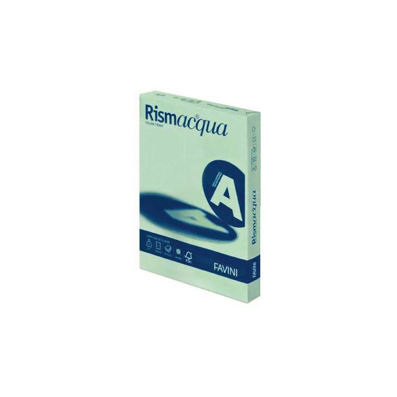 CARTA A4 90gr RISMA COLOR 100fg VERDE CHIARO 09