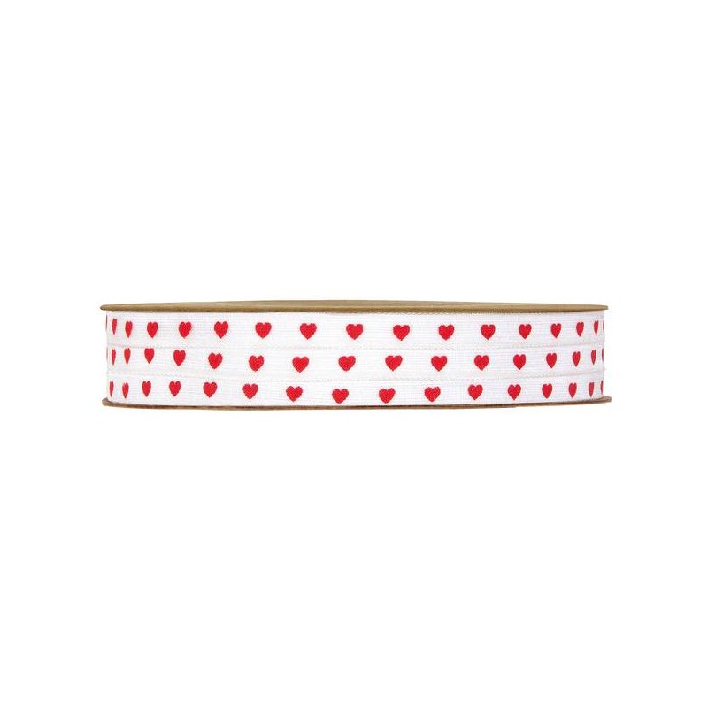 NASTRO CUORE BIANCO/ROSSO mm6x25mt