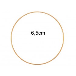 ANELLO IN METALLO ORO ø6,5cm 12pz