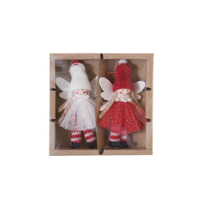 SOGGETTO BAMBOLINA CON ALI 13cm ass.ti