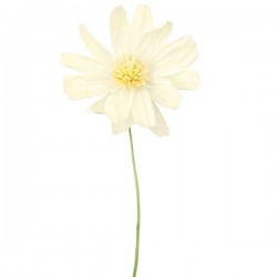 FIORE IN CARTA C/STELO 35x85cm BIANCO