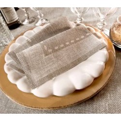 TOVAGLIOLI AIRLAID 40x40cm CACHEMIRE CAFFè 50pz FATO