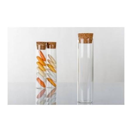 PROVETTA VETRO TAPPO SUGHERO H.10x2,5cm 6pz  H3071