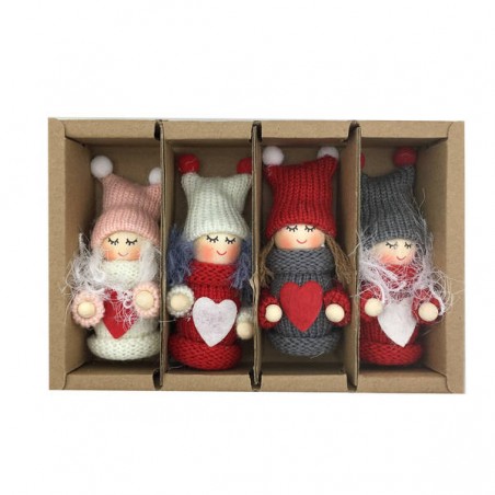 BAMBOLINE CON APPENDINO BOX 10cm 4pz