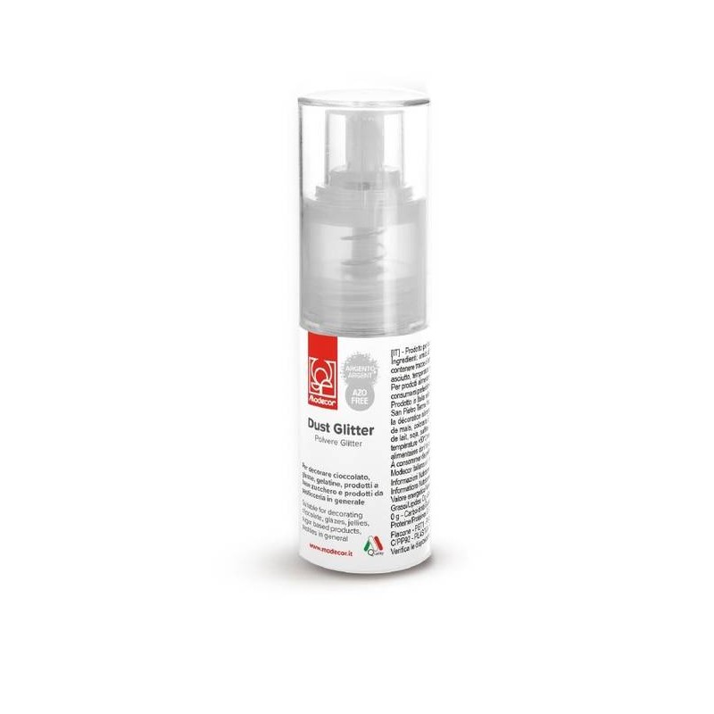 COLORANTE POLVERE GLITTER SPRAY 10gr ARGENTO AF