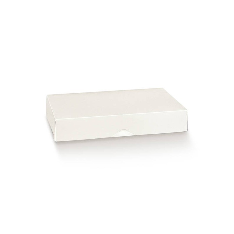 SCATOLA PRONTA 35x24x6cm FIBRA BIANCO 10pz