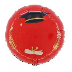 PALLONE MYLAR TONDO 18 45cm LAUREA PERSONALIZZABILE