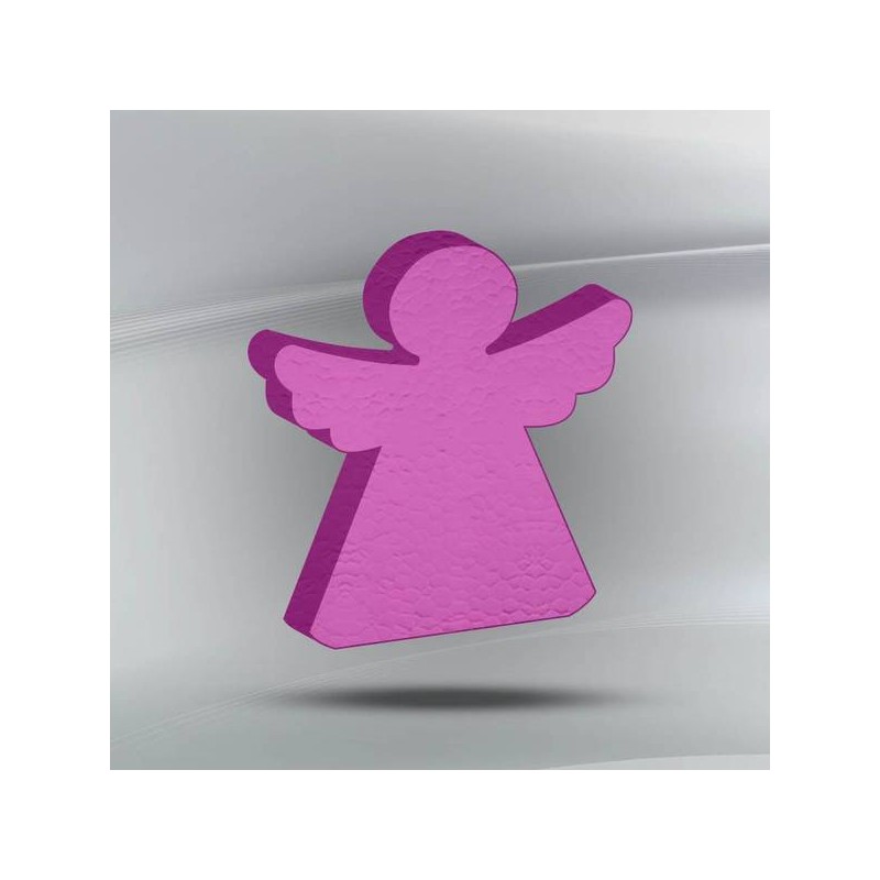 SAGOMA POLISTIROLO PASTELLO ANGELO 3cm FUCSIA