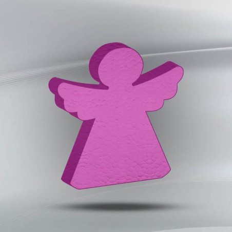 SAGOMA POLISTIROLO PASTELLO ANGELO 3cm FUCSIA