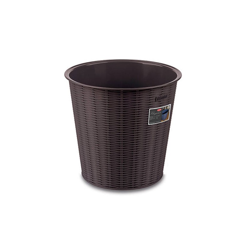 CESTINO GETTACARTE ELEGANCE ø28x26,5cm MOKA