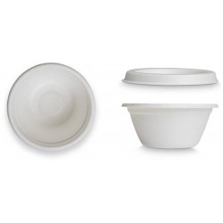 CIOTOLA PORTA SALSE 60ml POLPA ø7x3cm +COP 50pz BIO COMPOSTABILE