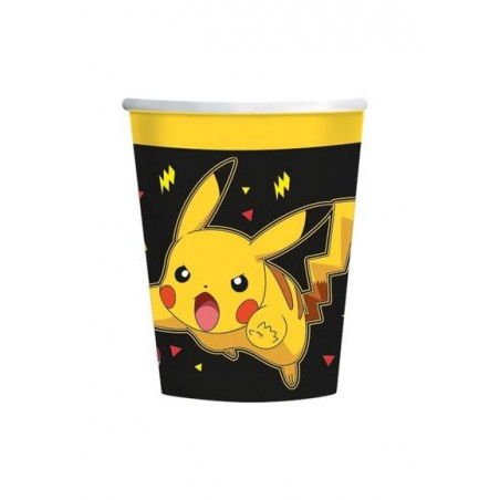 BICCHIERI CARTA 250cc POKEMON 8pz