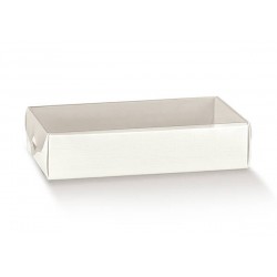 SCATOLA DOLCEZZA FIBRA BIANCO 15x10x3,5cm 10pz
