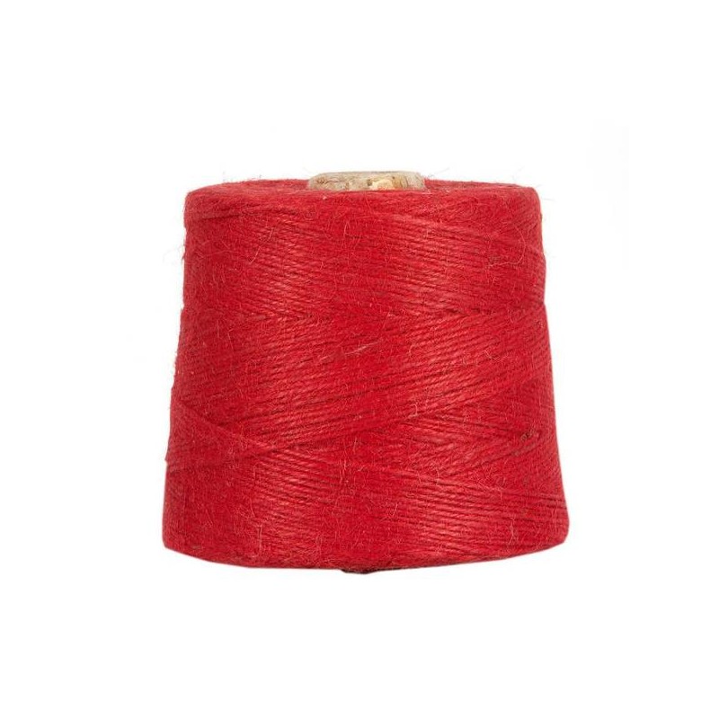 CORDINO JUTA 2mm 1kg  RED