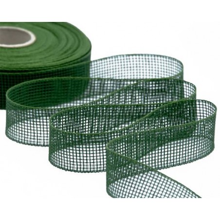 NASTRO GARZA DI CARTA mm25x20mt COL.633 VERDE INGLESE