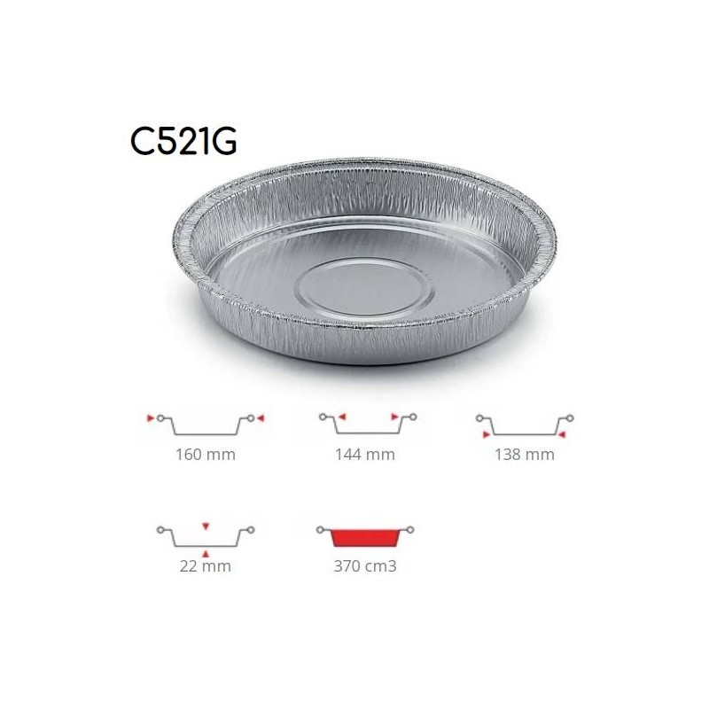TEGLIA TONDA C521G 100pz CONTITAL