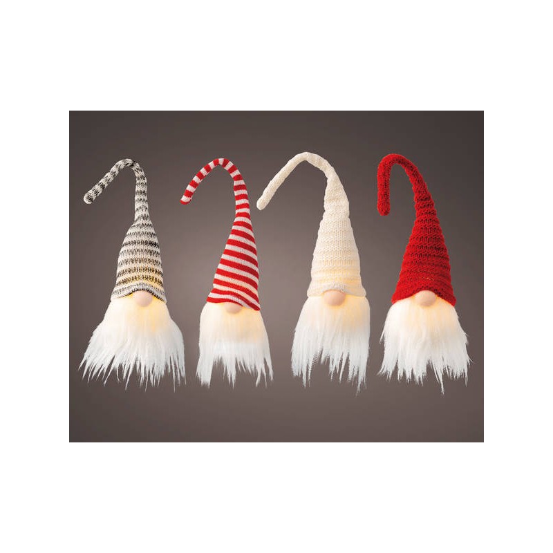 GNOMO C/LED H.23cm ASS.TI