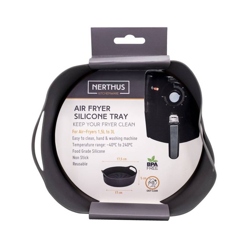 VASCHETTA SILICONE PER FRIGGITRICE AD ARIA 17x5cm