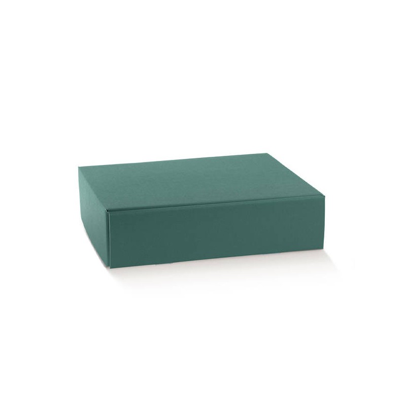 CANTINETTA 3 BOTTIGLIE 34x28x9cm FIBRA VERDE