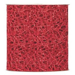 NASTRO GLITTER OCEANIA mm95x10mt ROSSO