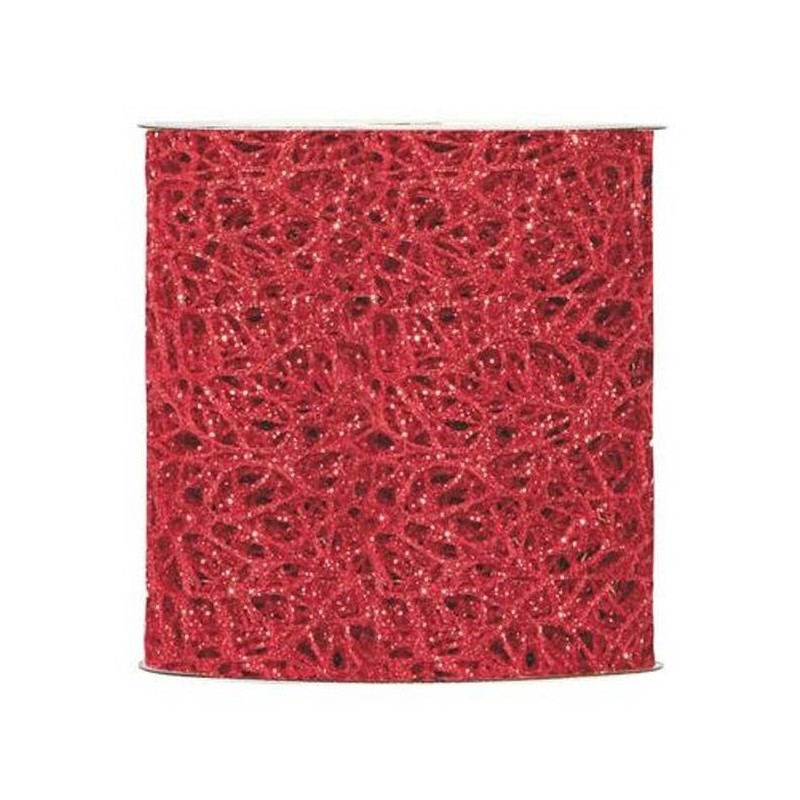 NASTRO GLITTER OCEANIA mm95x10mt ROSSO