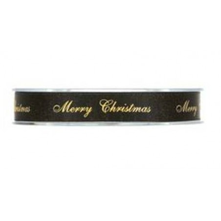 NASTRO FREDERIK MERRRY CHRISTMAS mm15x25mt NERO
