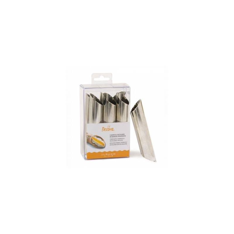FORMA CONO INOX CANNOLI SICILIANI 6pz