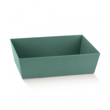 VASSOIO CONICO 40x30x11,5cm FIBRA VERDE