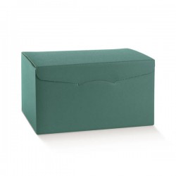 SCATOLA SEGRETO 4 BOTTIGLIE 32,5x17,5x18cm FIBRE VERDE