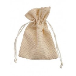 SACCHETTO LAME' ECRU' 9x12cm 12pz