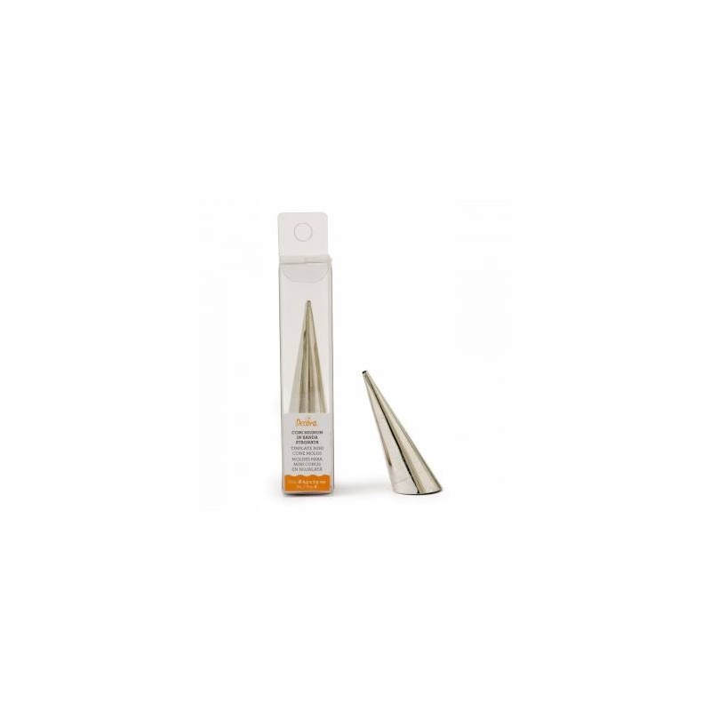 FORMA CONO INOX NORMALE ø4x12cm 8pz
