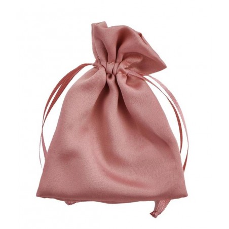 SACCHETTO RASO 9x12cm MALVA 12pz