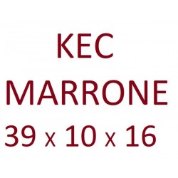 BORSA CARTA LUSSO KEC MARRONE C/FETTUCCIA 39x10x16cm