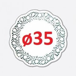 PIZZO PORCELLANATO TONDO ø35 100pz