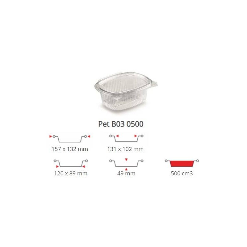 OVALINO PET 500CC 100PZ B03 CONTITAL