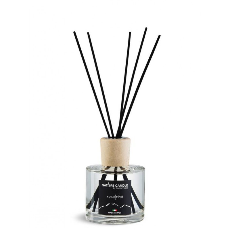 PROFUMATORE D'AMBIENTE C/STECCHI LEGNO 500ml ROSALPINA
