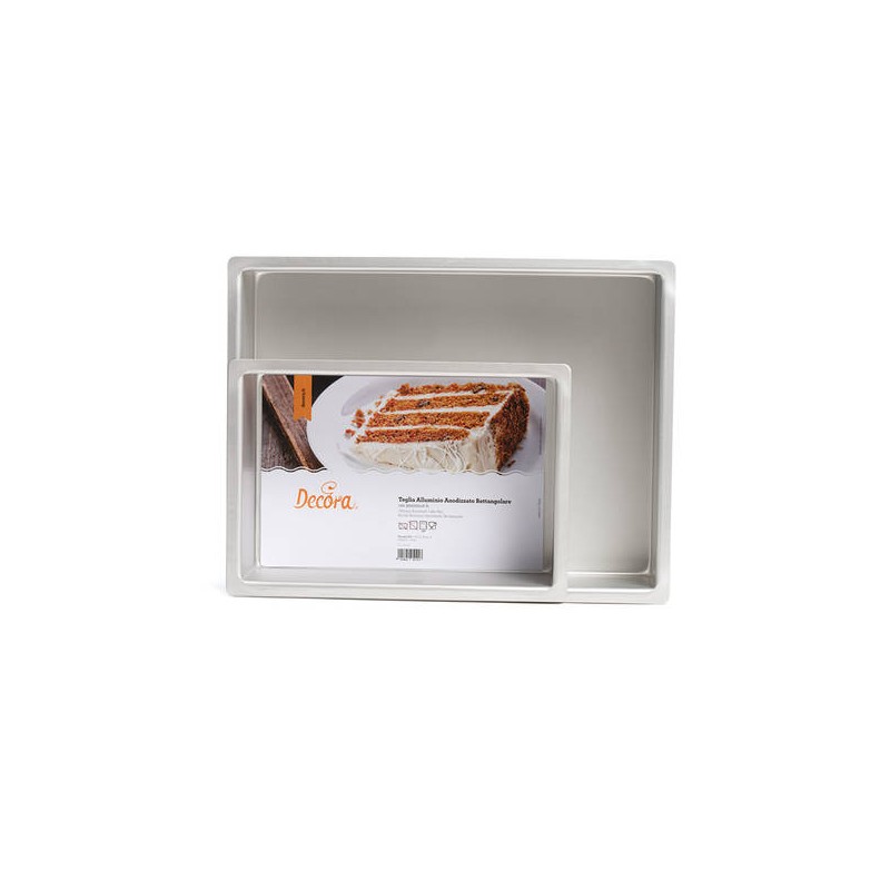 TEGLIA ANODIZZATA RETTANGOLARE 30x40x7,5cm