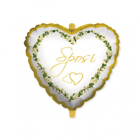 PALLONE MYLAR 18 SPOSI CLASSIC FLOWER