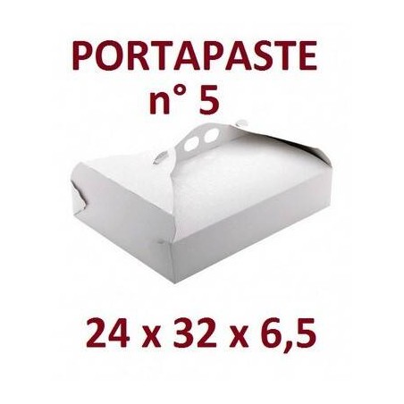 SCATOLA P.PASTE POLIT. N°5 24x32x6,5cm BIANCO RAMAGE