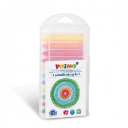 PASTELLI A CERA TRIANGOLARI IN ASTUCCIO 12pz PRIMO