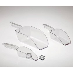 PALETTA IN POLICARBONATO PICCOLA TRASPARENTE H29cm LARGH.7cm