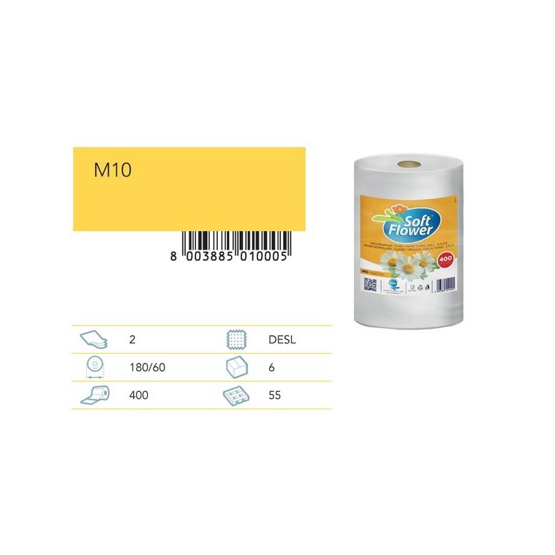 BOBINA ASCIUGATUTTO DESL 400 STRAPPI 2V SOFT FLOWER